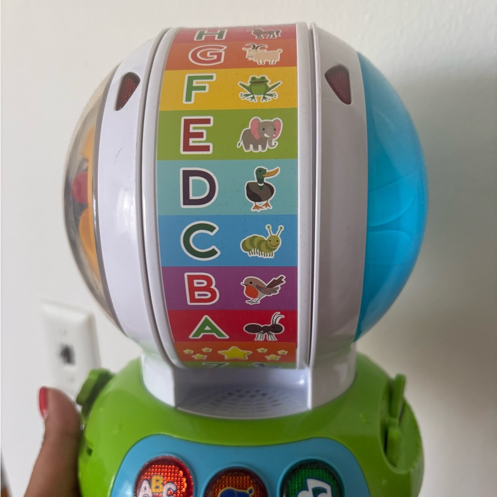 Kids Interactive ABC Animal Ball - Green and Blue